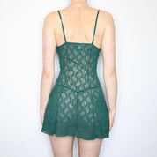 Evergreen Lace Slip Dress (Medium)