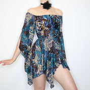 Handkerchief Hem Babydoll Top (Medium) 