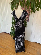 Black & White Floral Dress