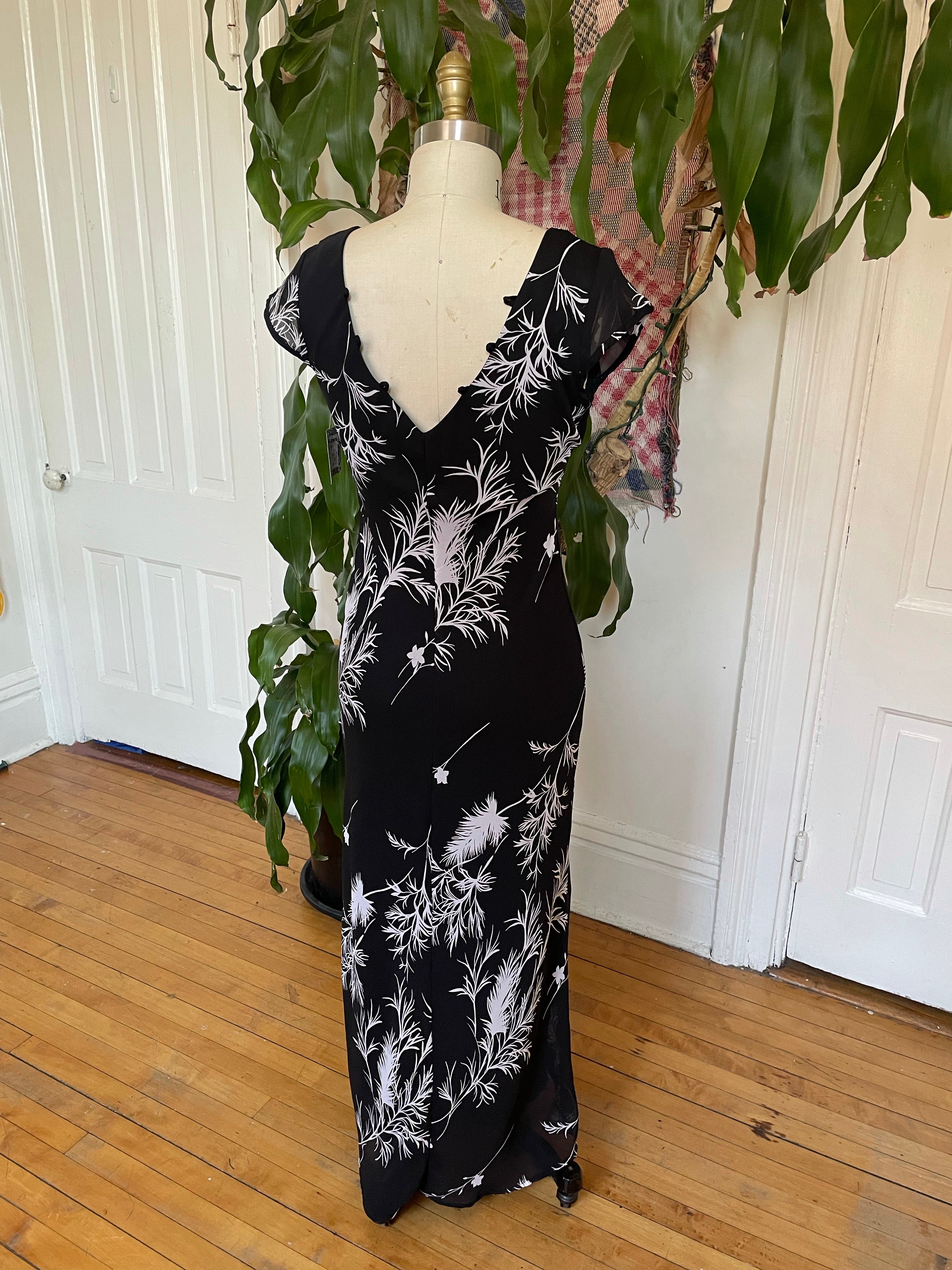 Black & White Floral Dress