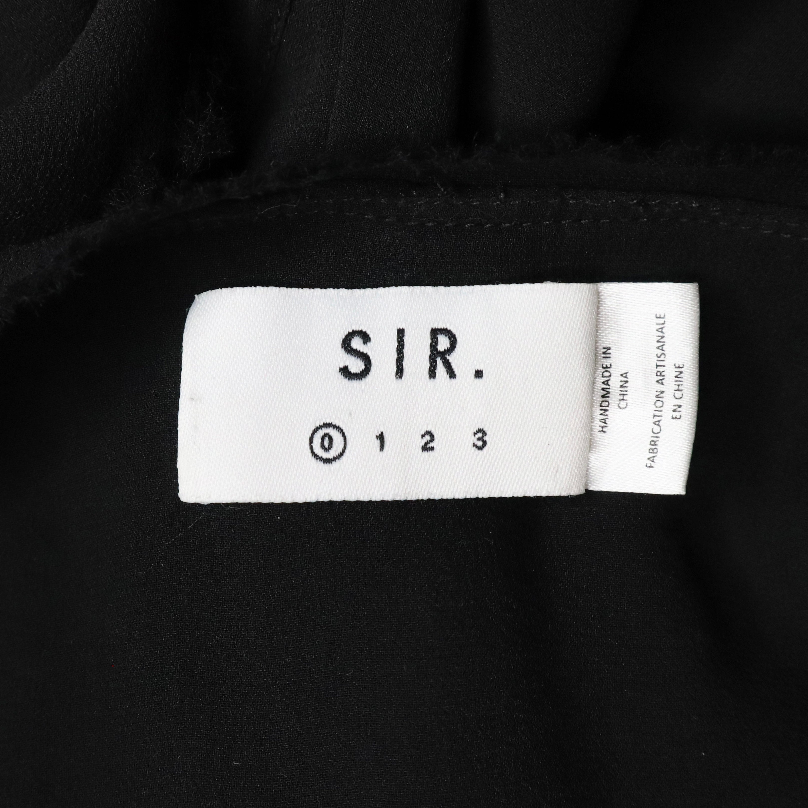 Black Silk Midi Dress (XS)