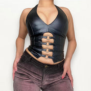 Leather halter