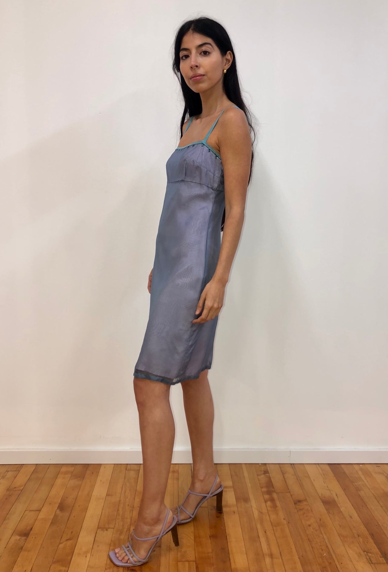 Iridescent Chiffon Midi
