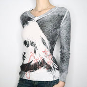 Grunge Graphic Art Pullover (S-M)