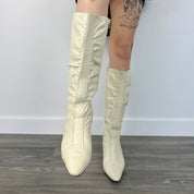 Vintage Leather Heeled Boots