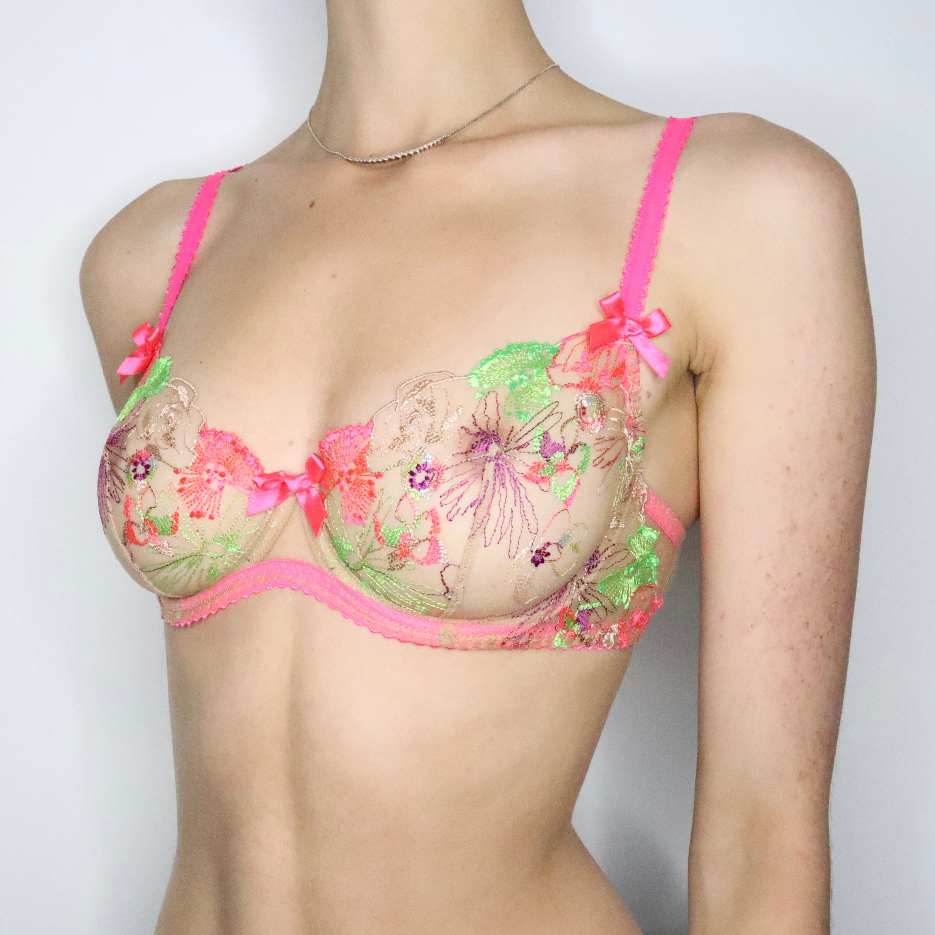 Agent Provocateur Floral Mesh Bra (34C)
