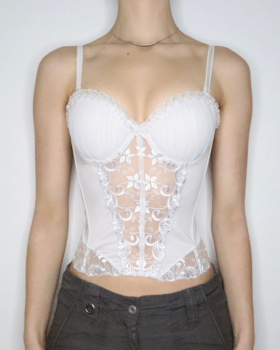 Angel White Bustier (Small) 