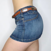 Brown Leather Western Belt (S-M)
