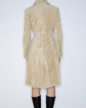 Beige Suede Corset Jacket (Small) 