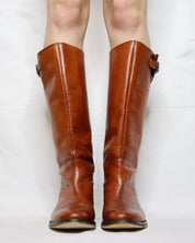 Brown Leather Riding Boots (7.5 US/38 EU)