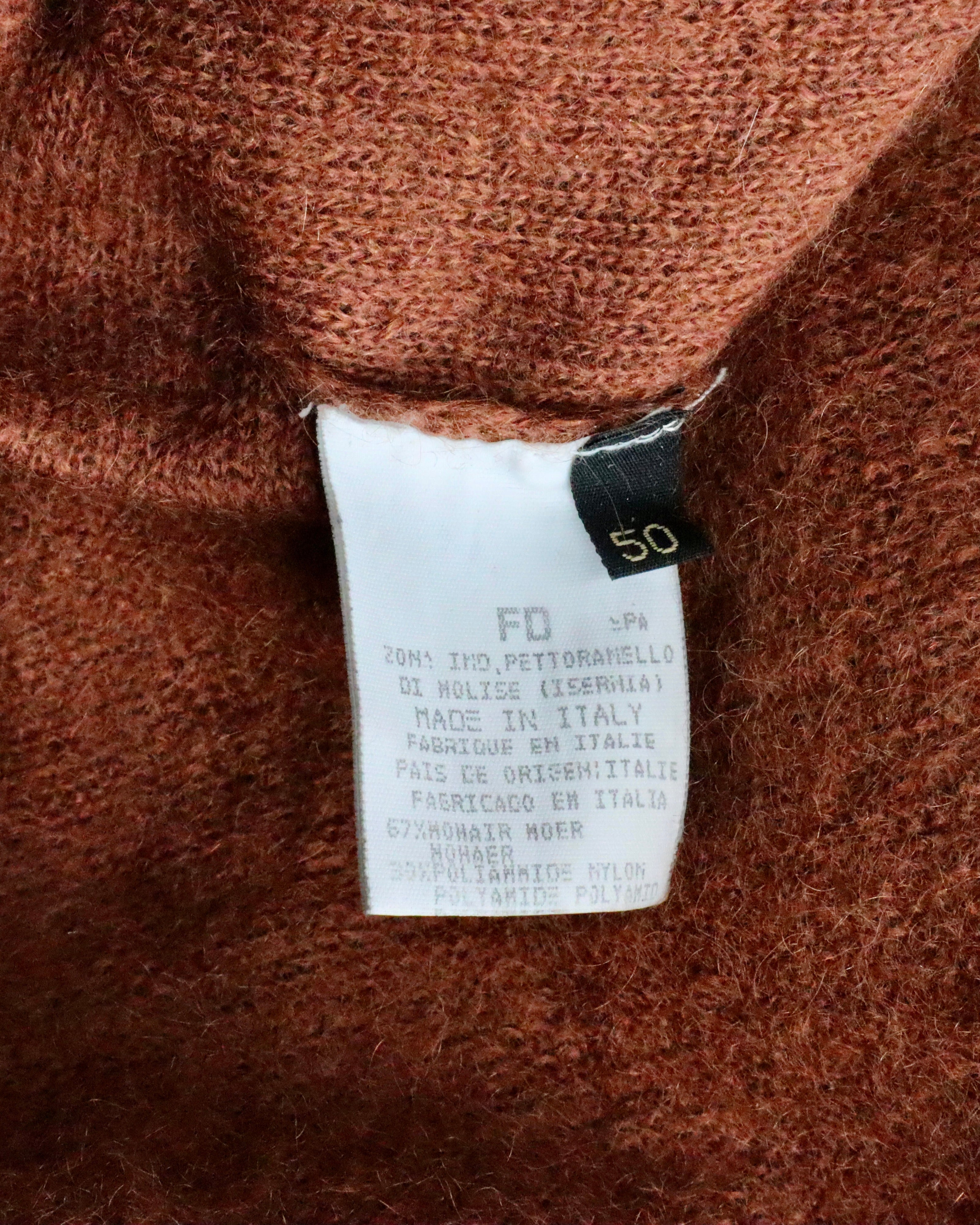 Cavalli Rust Mohair Sweater (L-XL) 