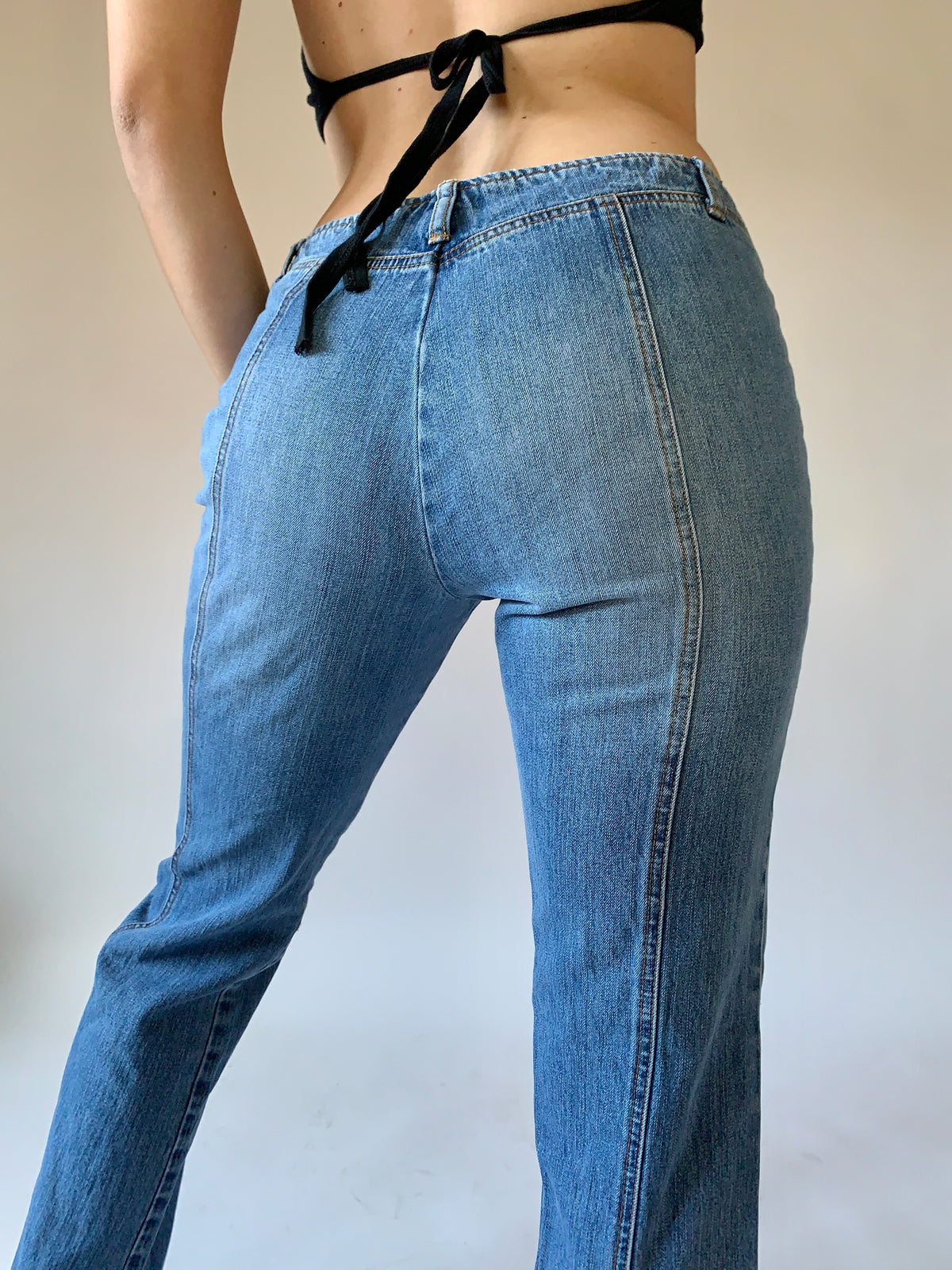Y2K Low Rise Jeans (S) — Holy Thrift