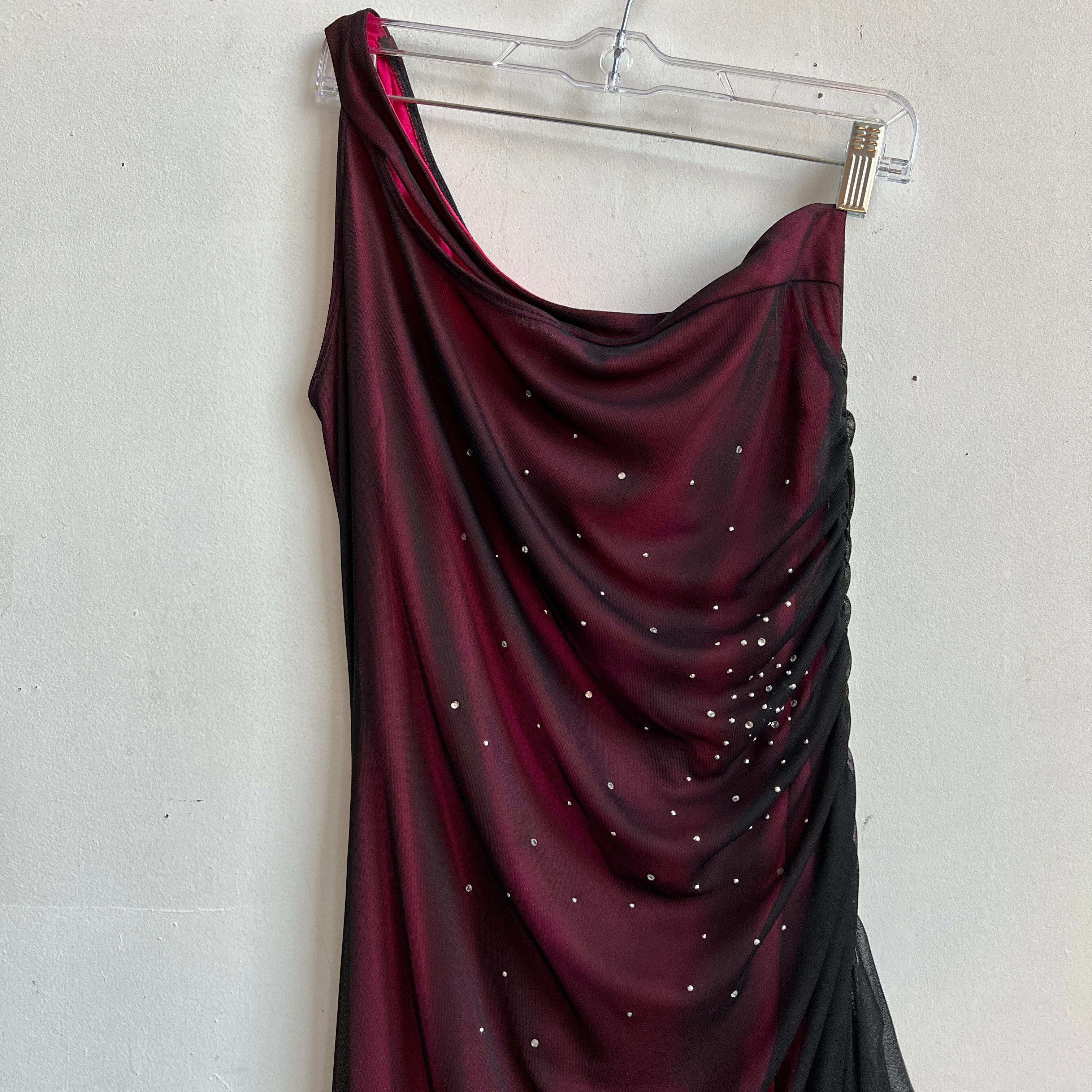 90s one shoulder prom dress  Holy Thrift
