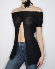 Black Mohair Sweater (M-L) 