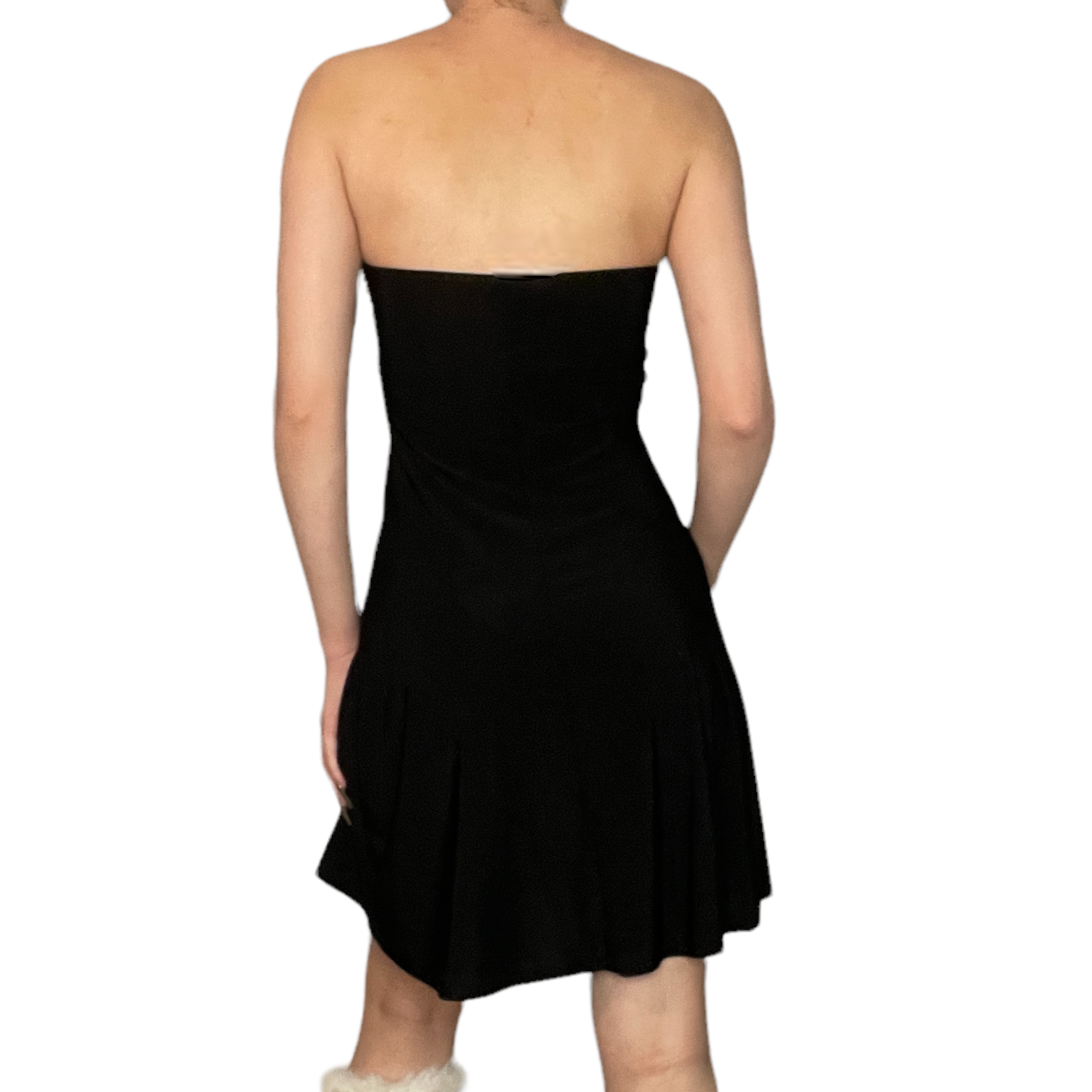 strapless mini dress