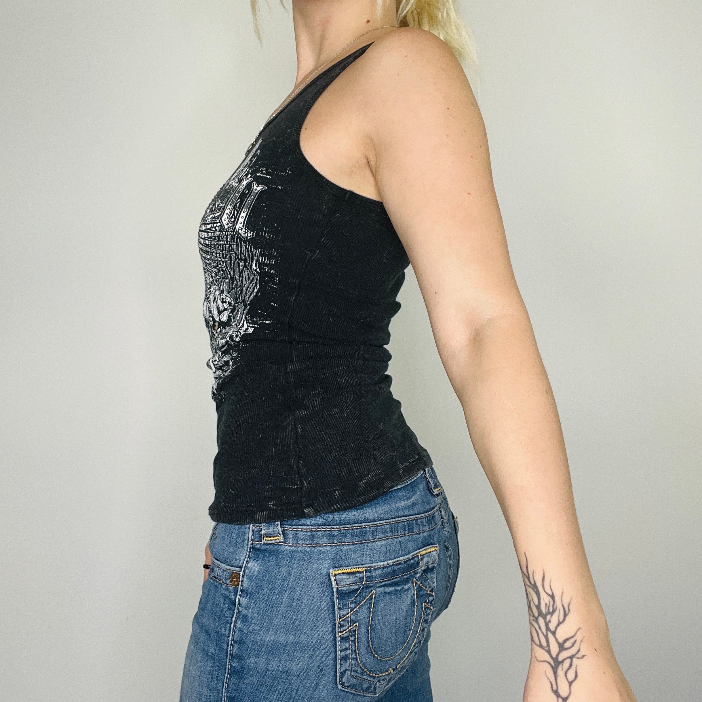 Y2k Style Rock & Roll Tank