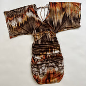 abstract print bodycon