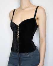 Black Velvet Corset (Medium) 
