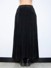 Slinky Black Maxi Skirt (Medium) 