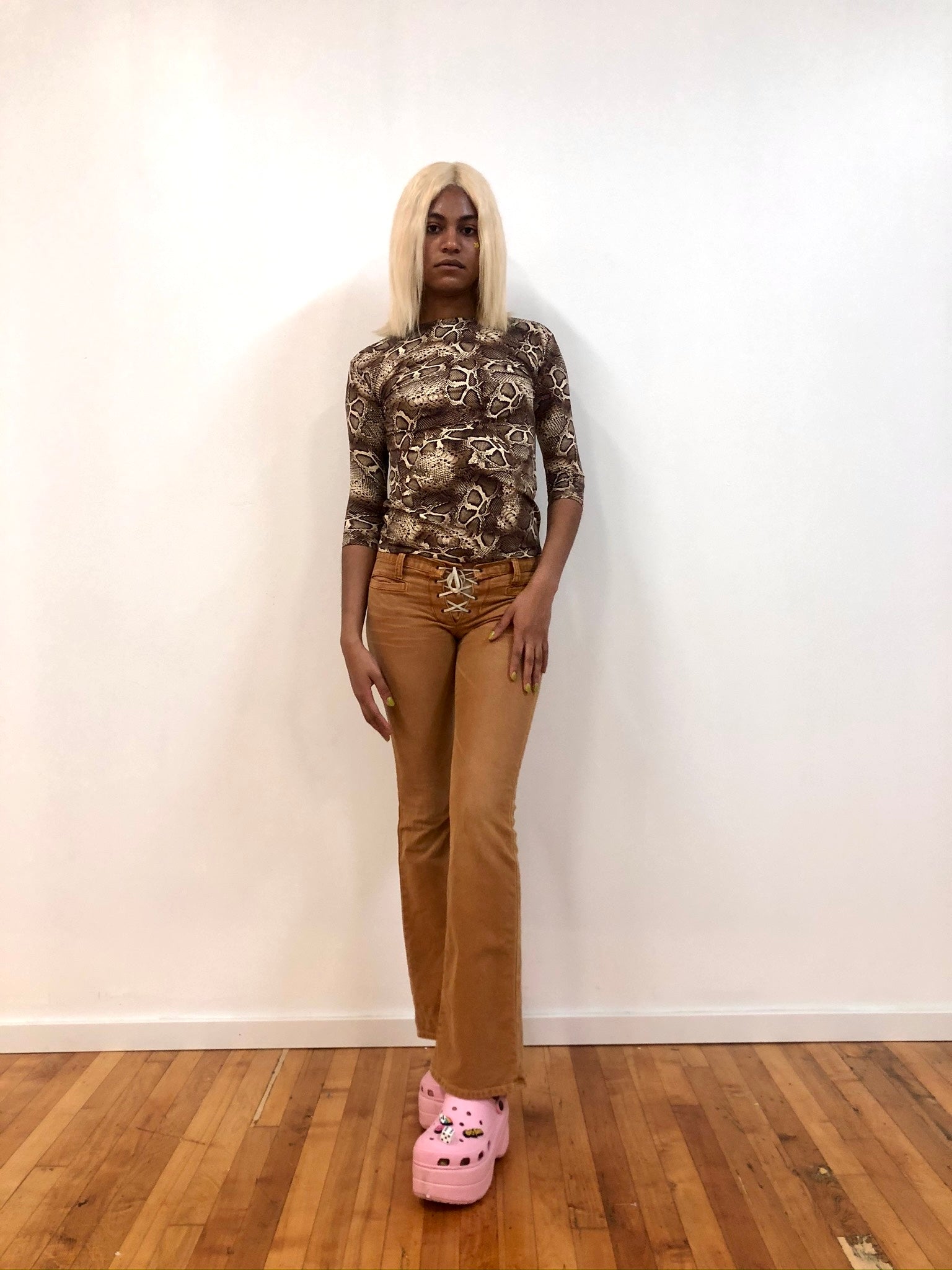 Spandex Snakeskin Top