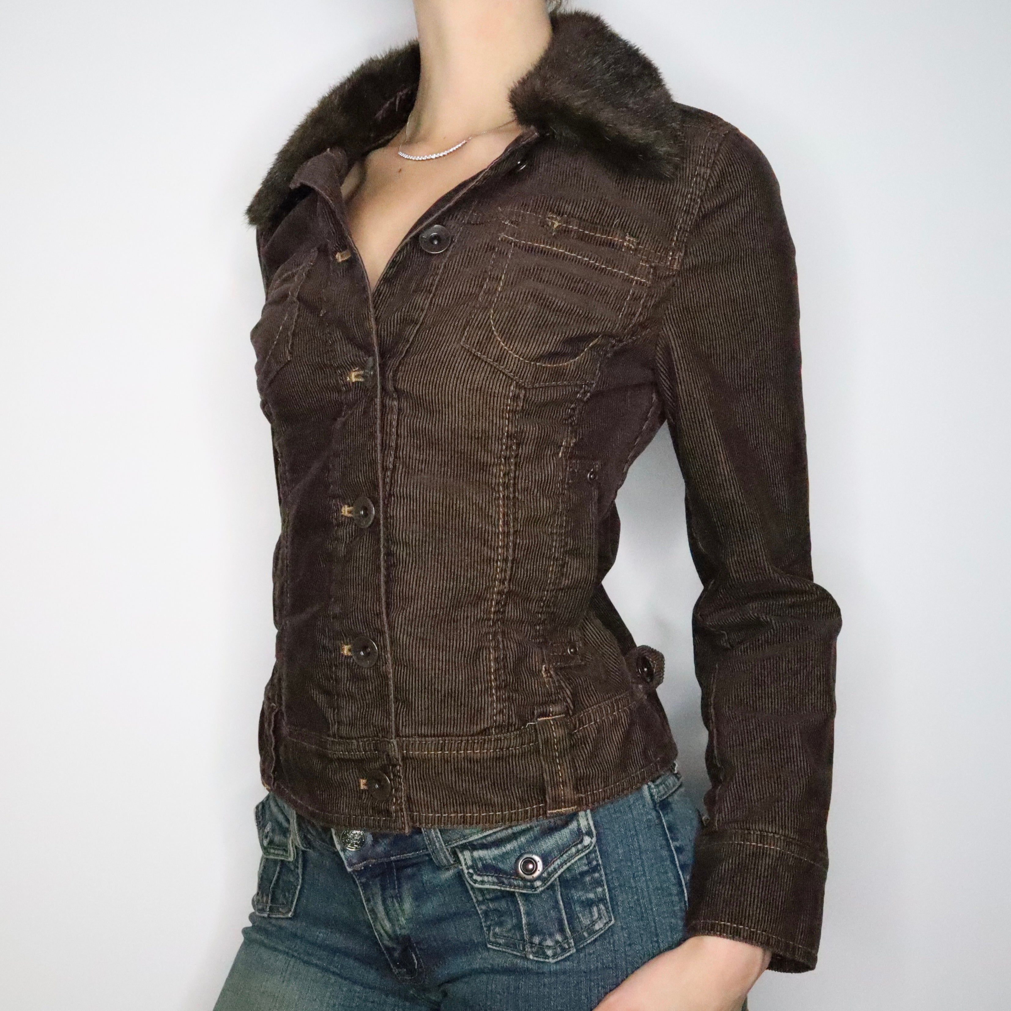 Brown Corduroy Jacket (Small)