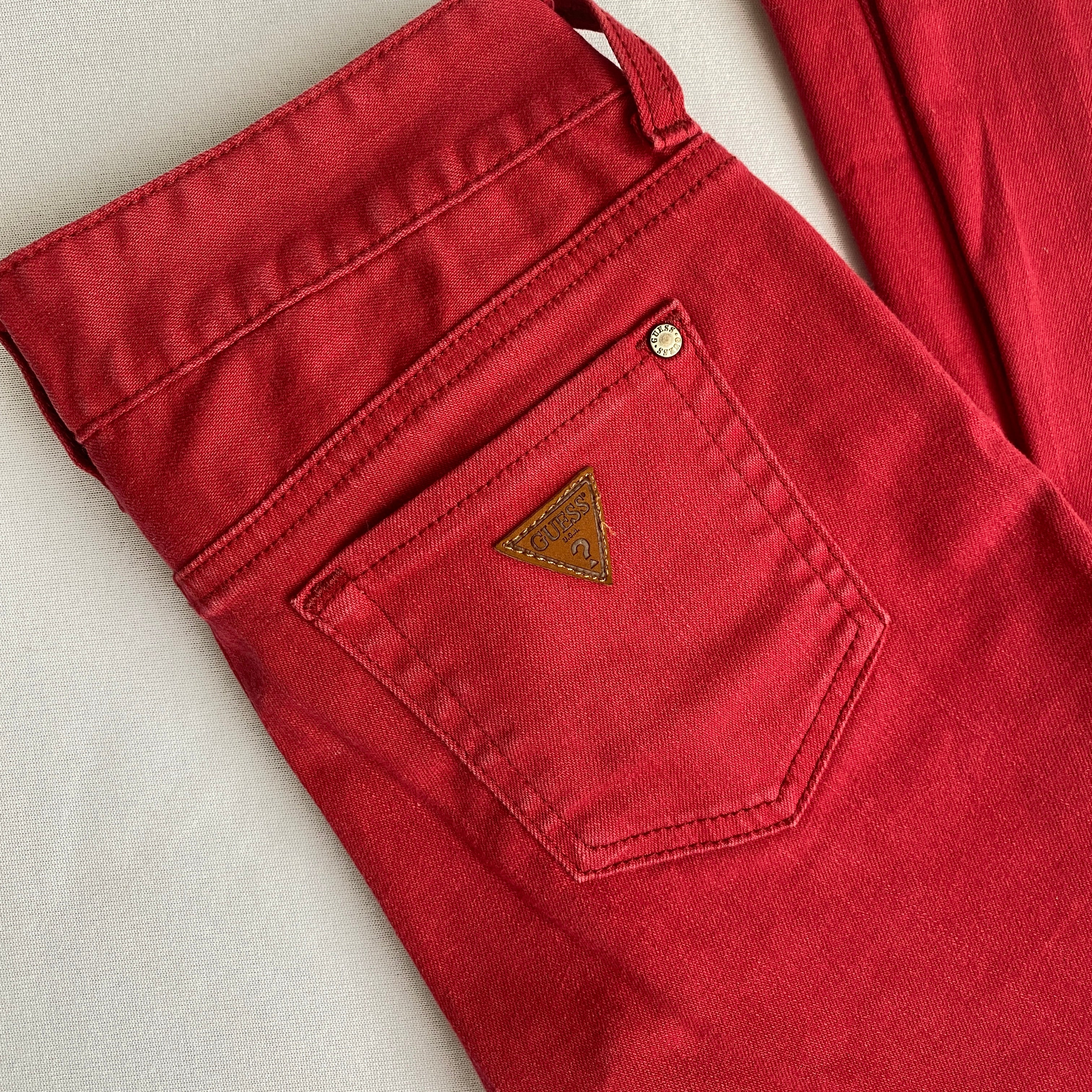 ♥️ red guess jeans