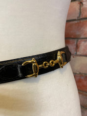 Italian croco belt