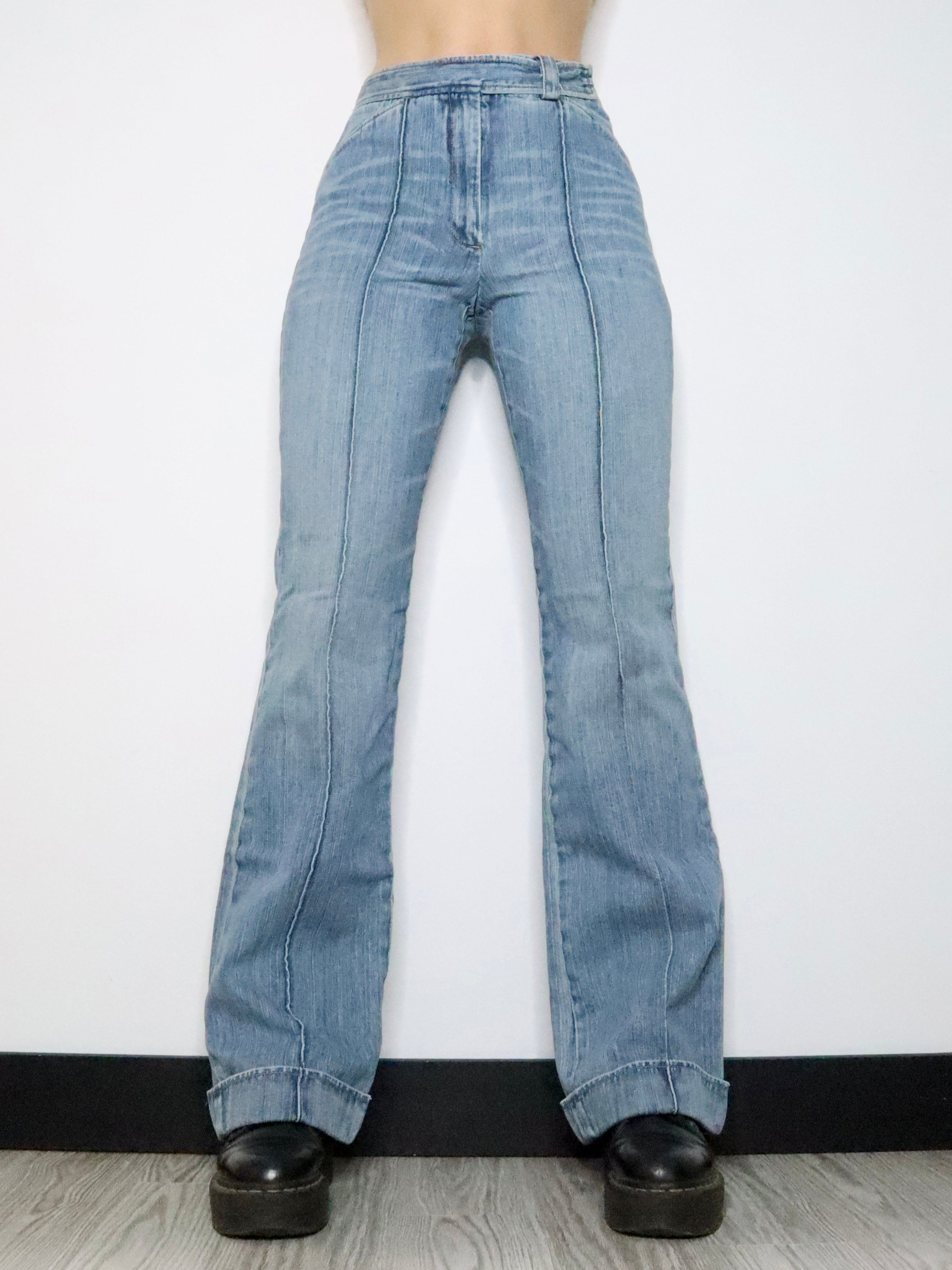 DKNY High Waisted Flare Jeans