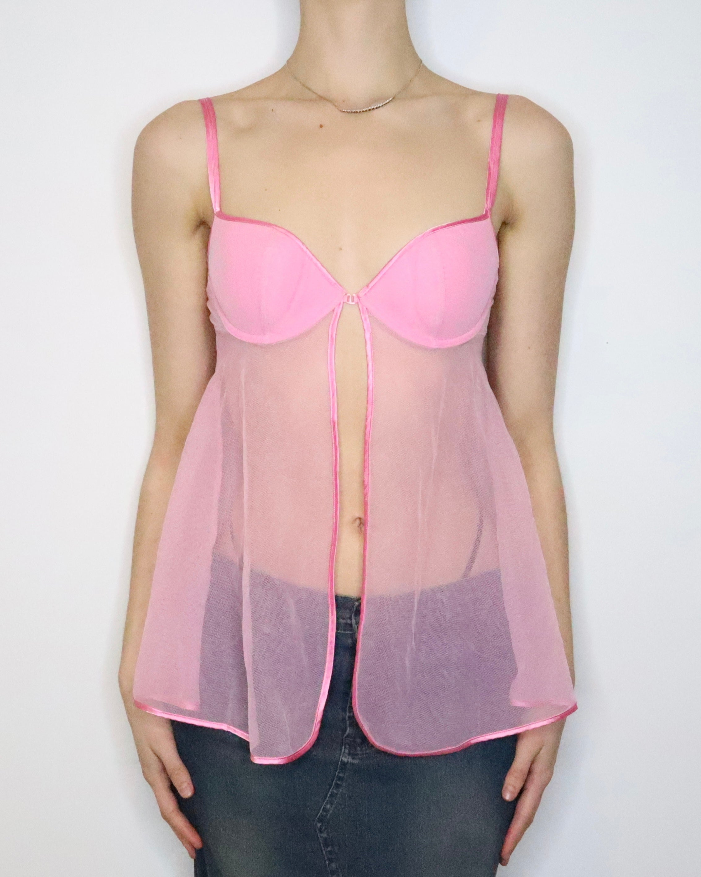 Pink Open Stomach Bustier (Small) 