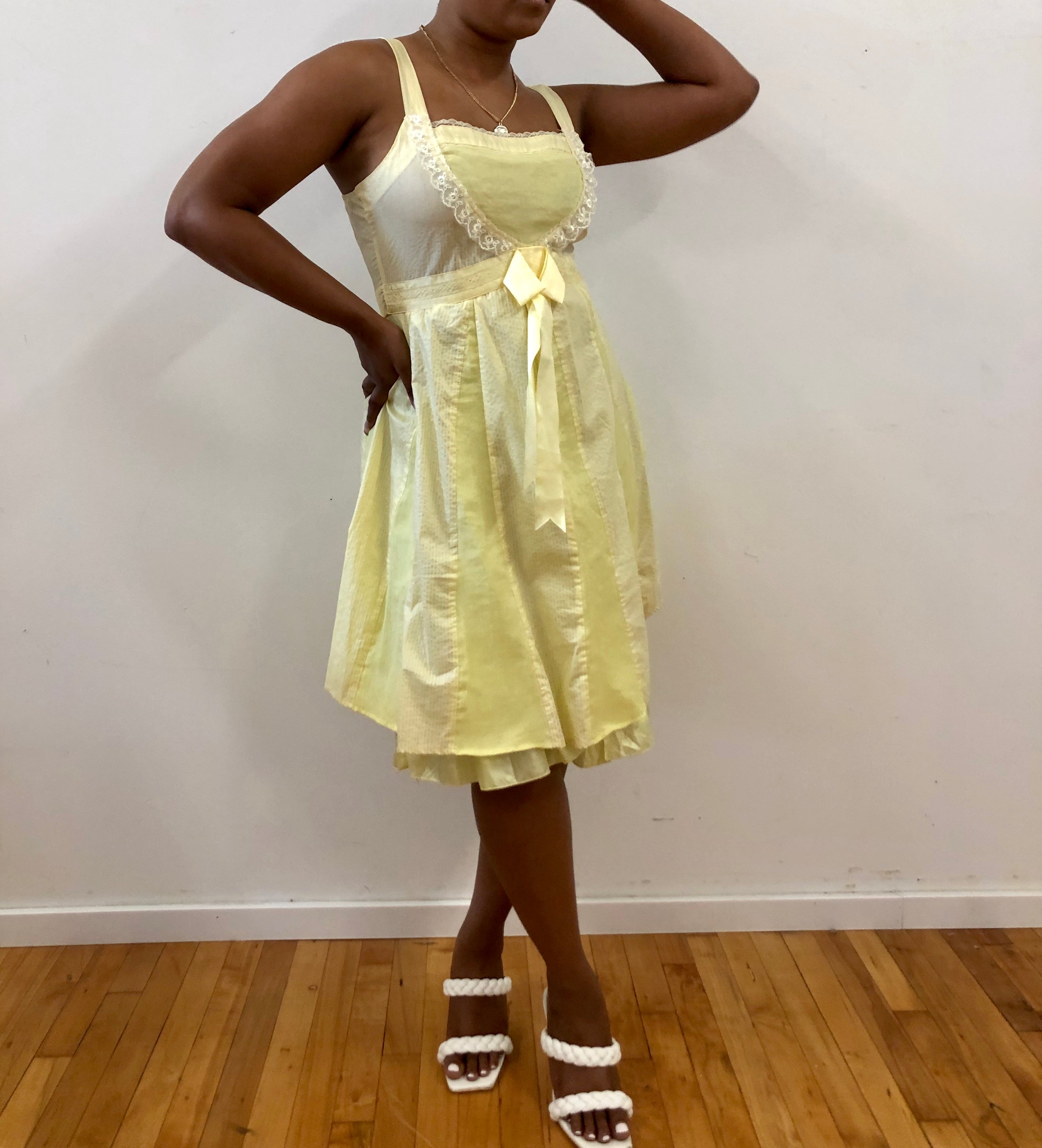 Candy shop yellow midi