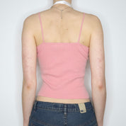 Pink Pointelle Lace Camisole (Small) 