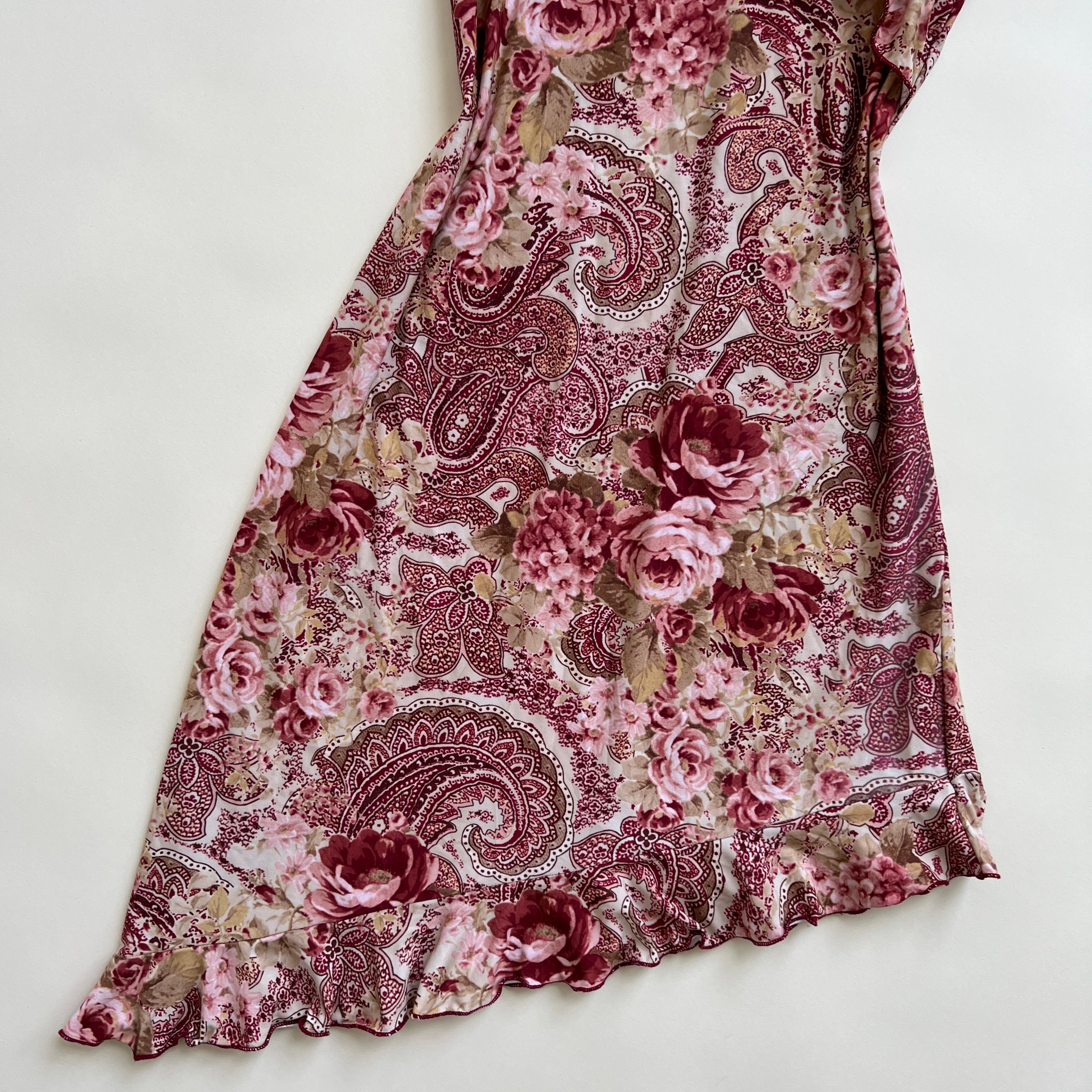 Dusty rose paisley dress