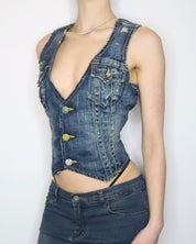 True Religion Denim Vest (M-L) 