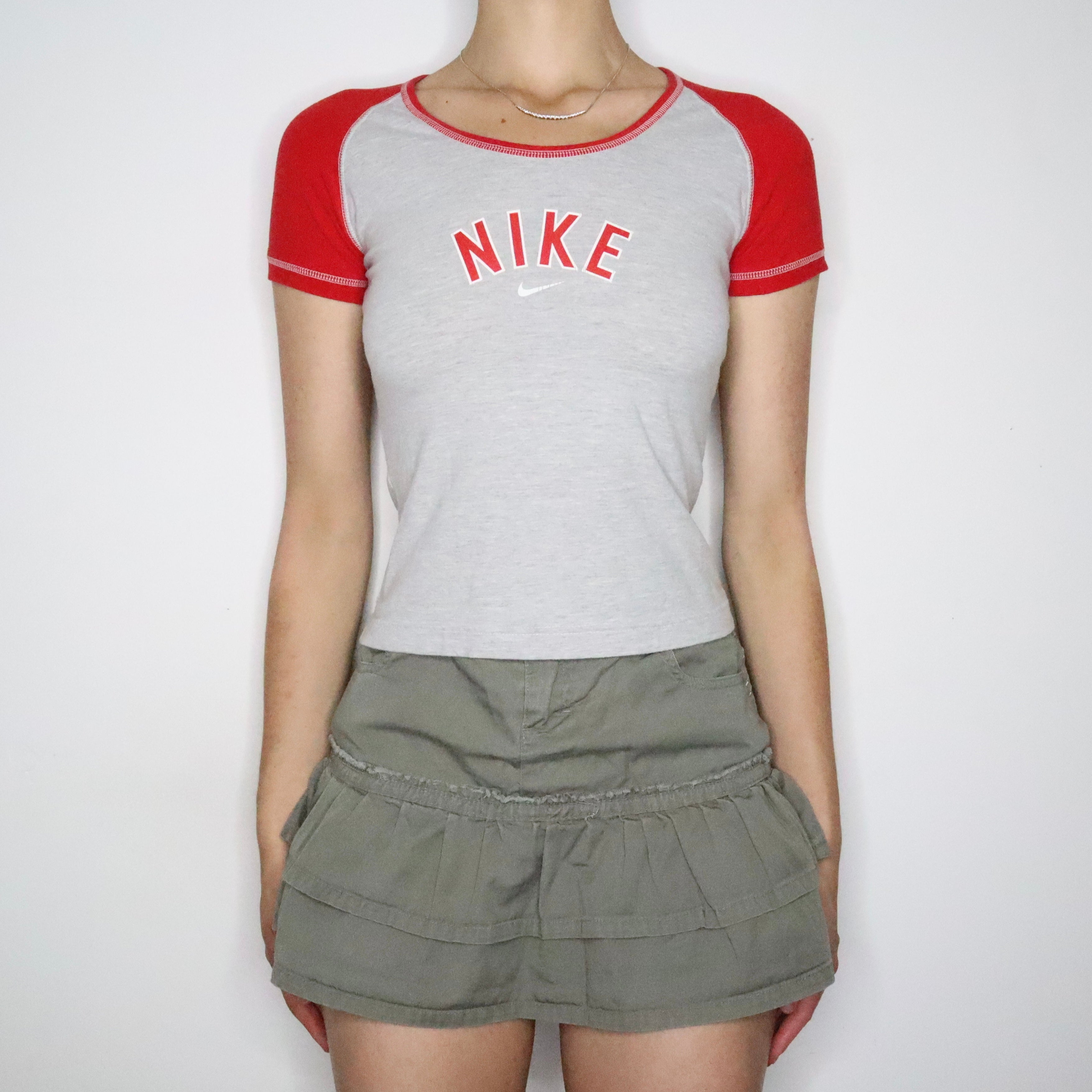 Sporty Nike Baseball Baby Tee (Small)