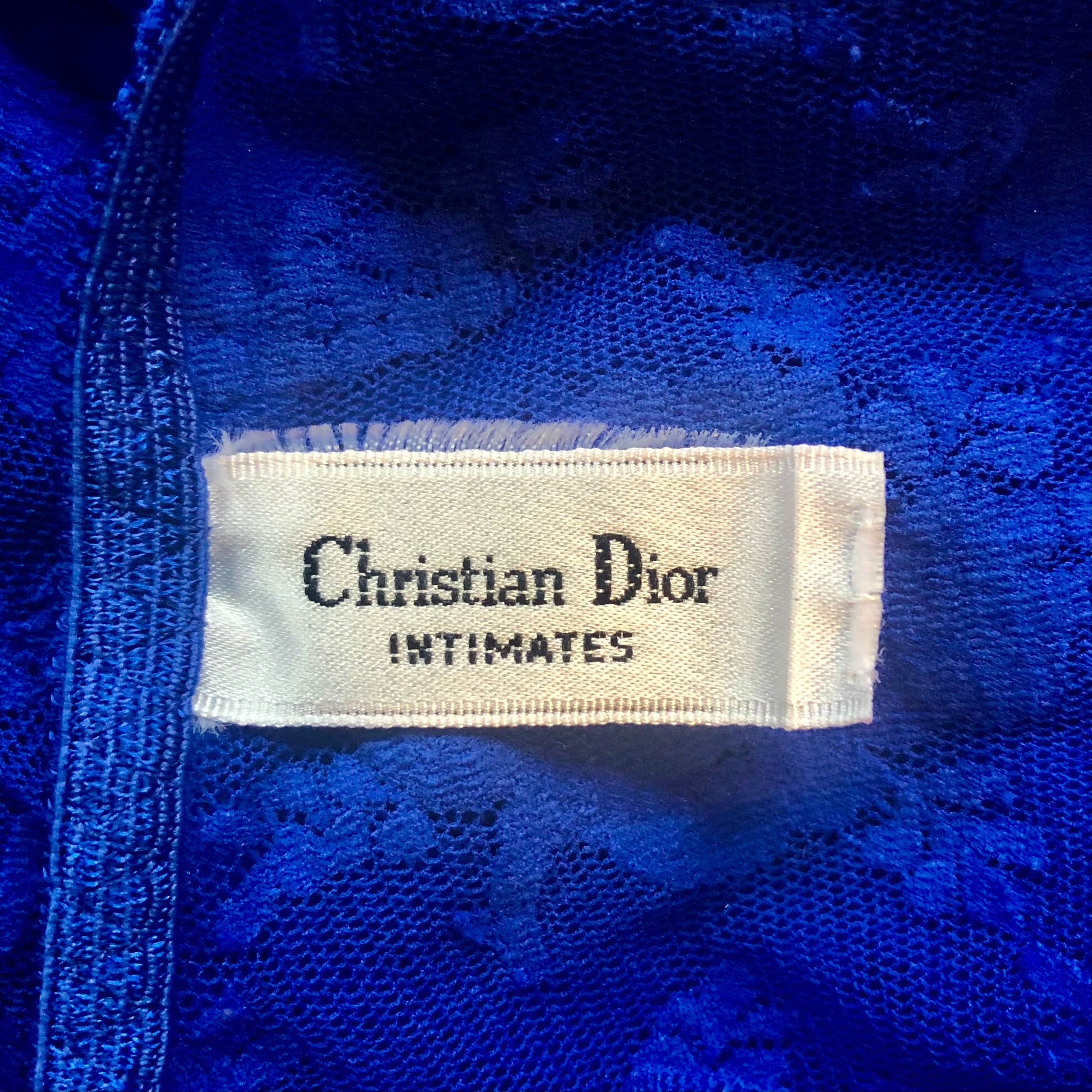 Dior Blue Lace Bodysuit (XS-S)