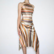 Max Mara Striped Silk Set (Medium)