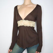 Guess Brown Boho Blouse (Large)