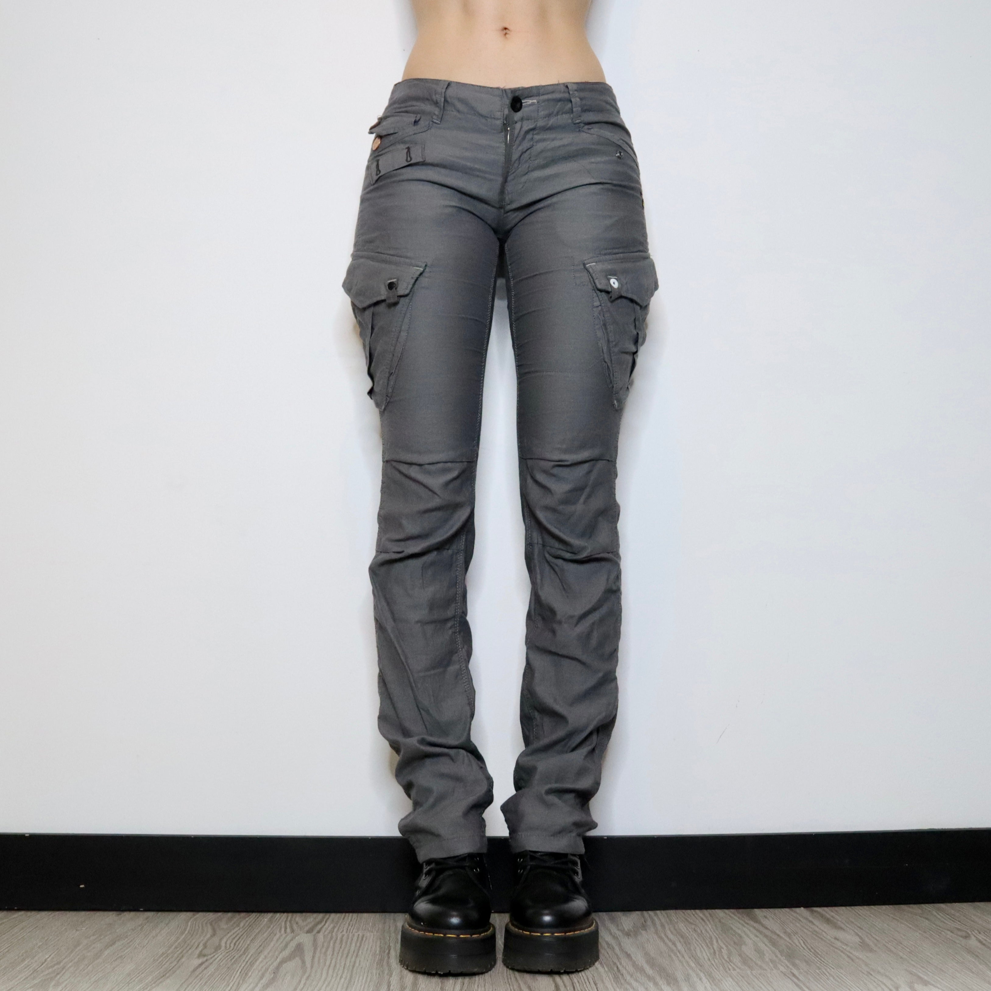 Gray Tactical Cargo Pants (Small) 