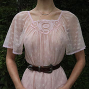 Blush Daisy Babydoll Nightgown (Large)