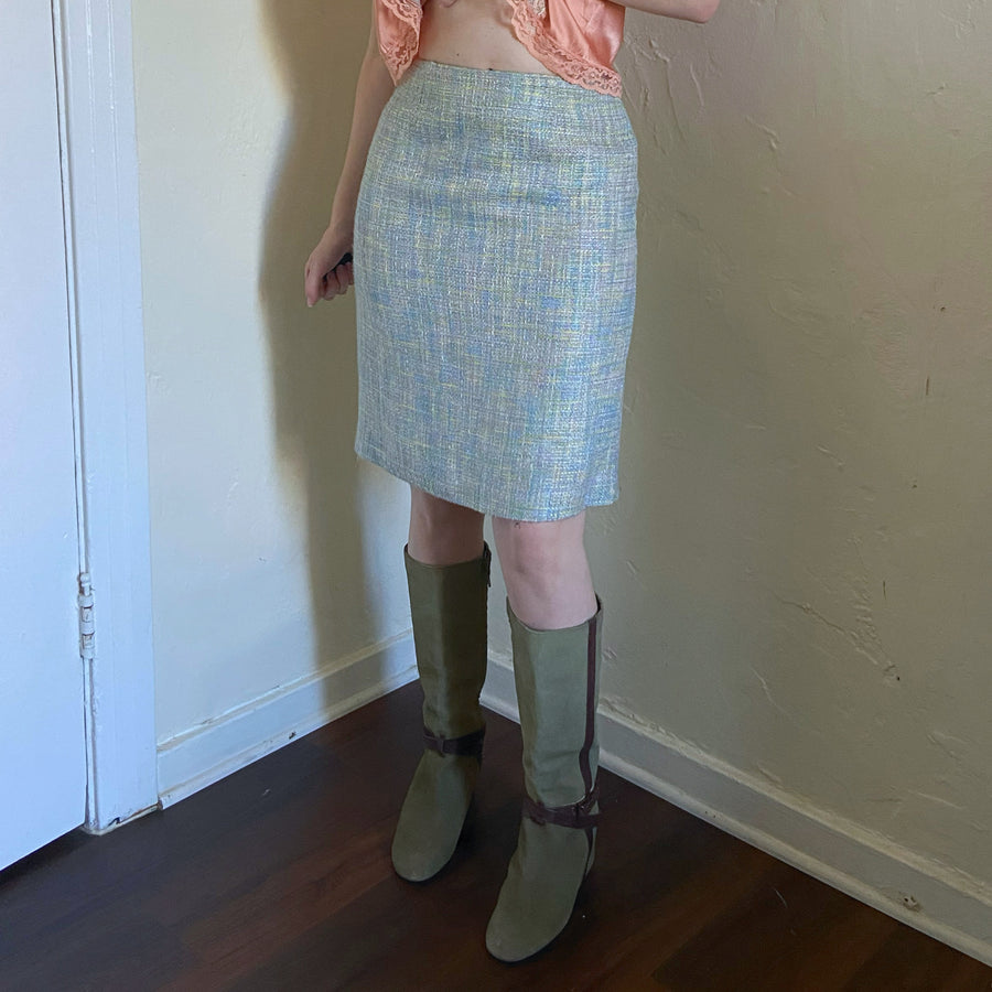 2000’s Easter Egg Tweed Skirt