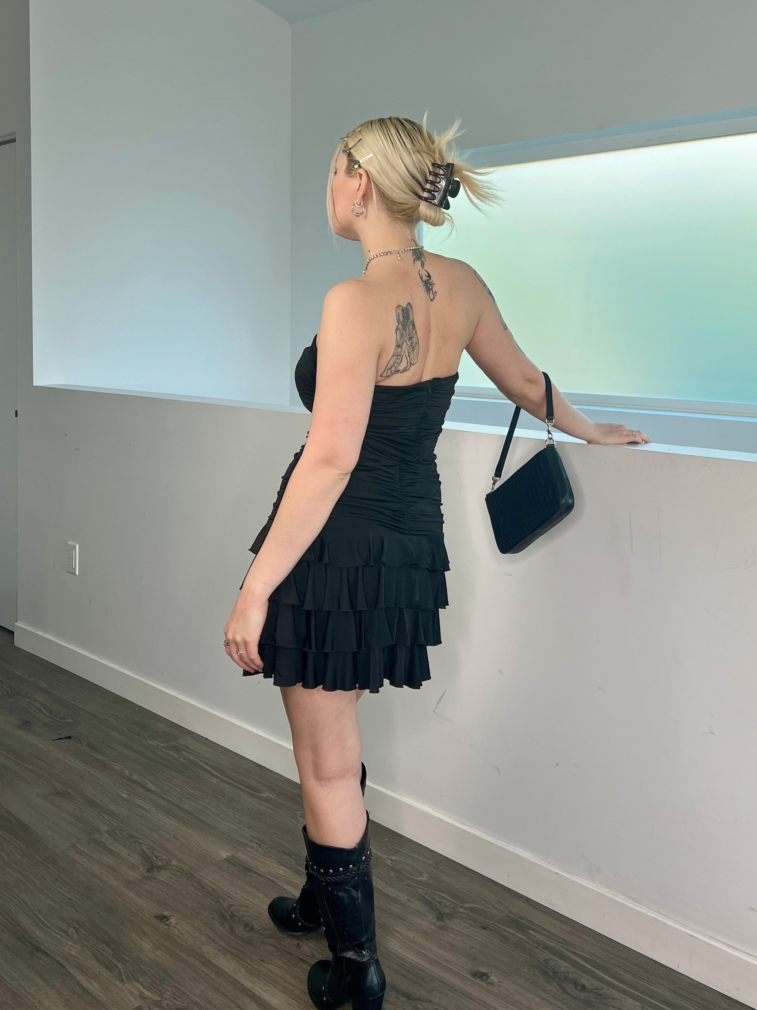 2000s Ruched Mini Dress