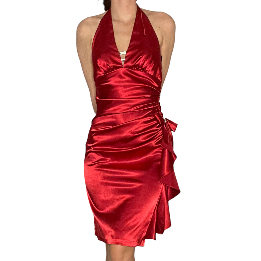 little red date night dress
