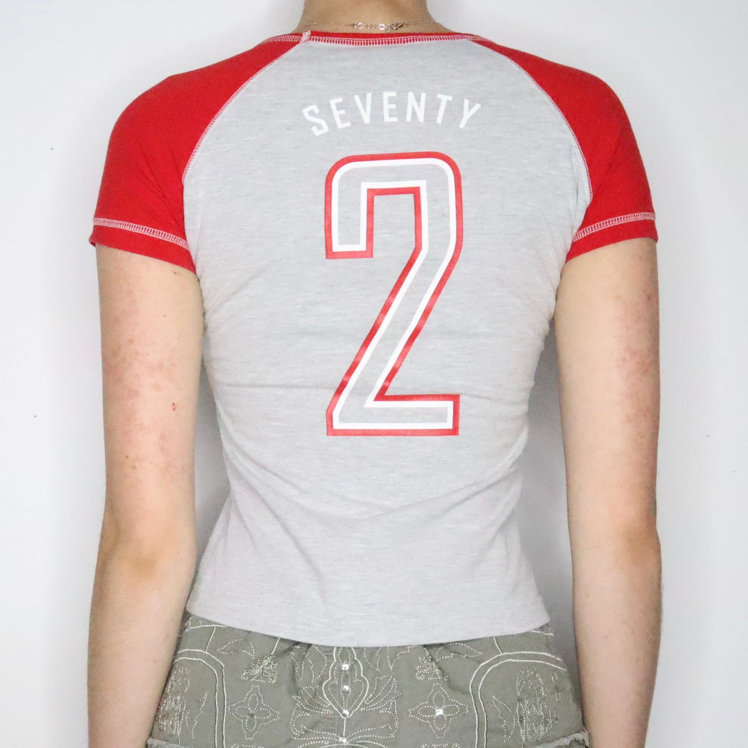 Sporty Nike Baseball Baby Tee (Small)