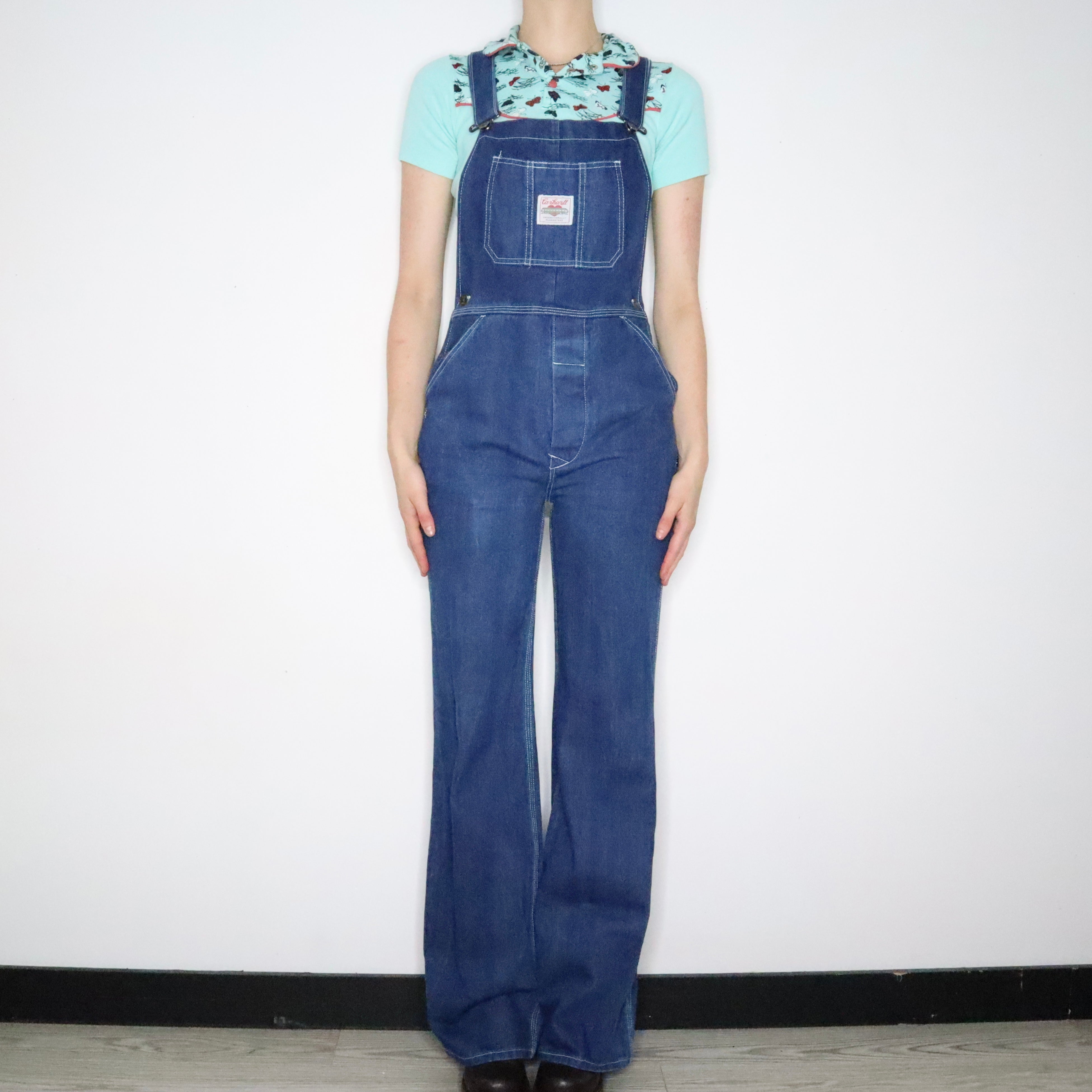 Rare Carhartt Denim Overalls (S-M)