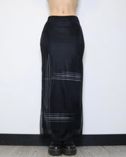 French Black Maxi Skirt (Small)