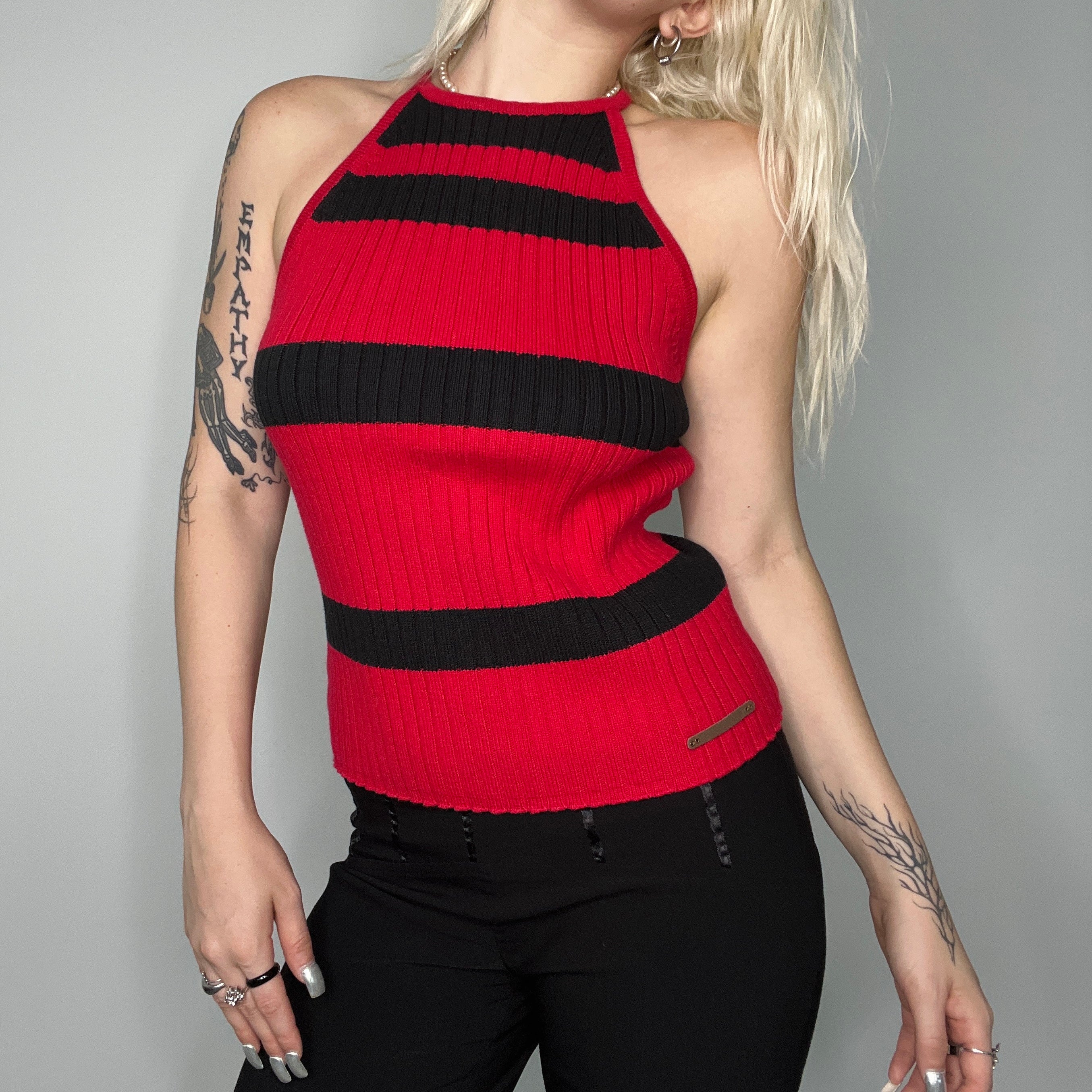 DKNY Ribbed High Neck Tank (M)