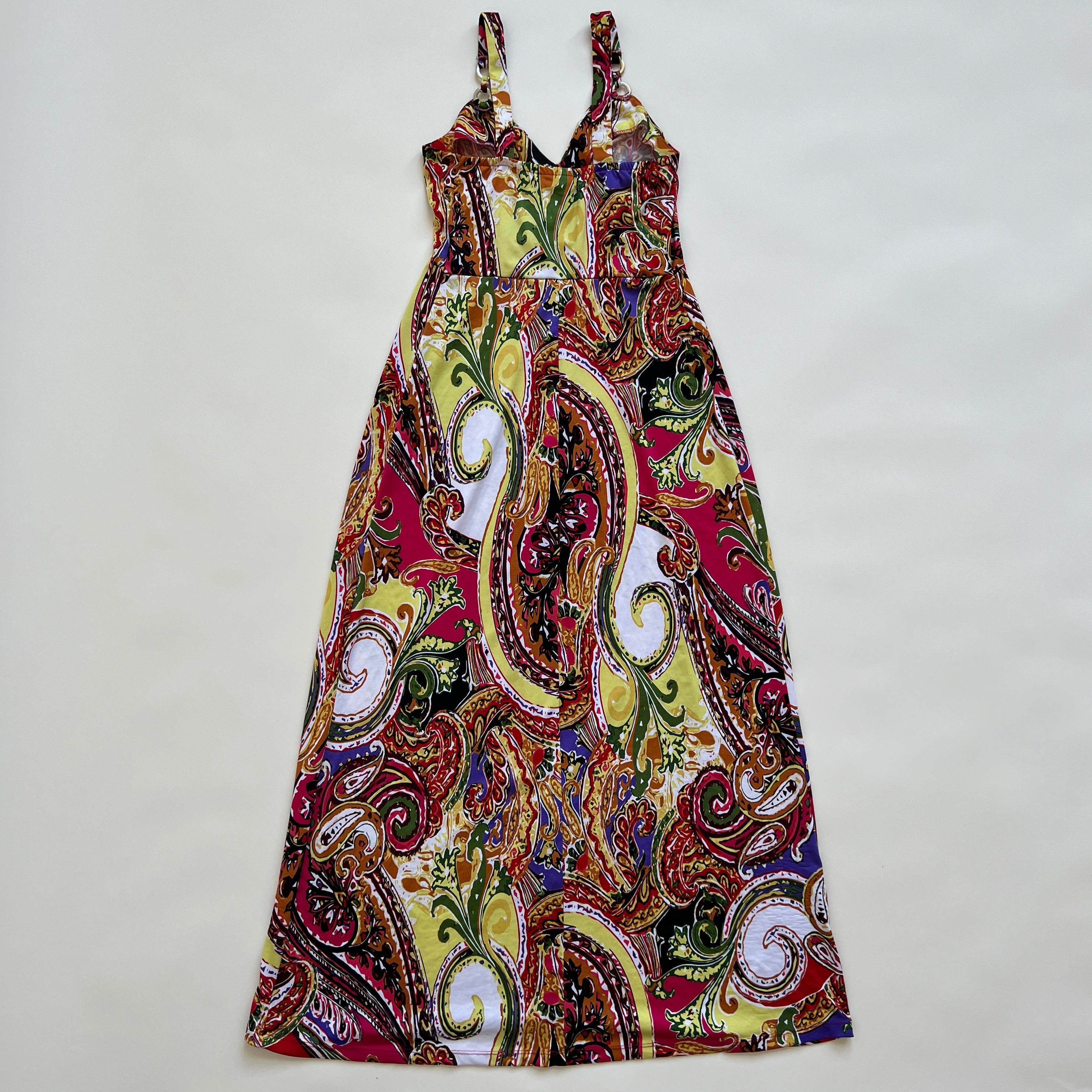maxi print maxi dress