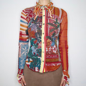 Crazy Save the Queen Blouse (S-M)