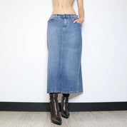 Denim Maxi Skirt (Medium) 