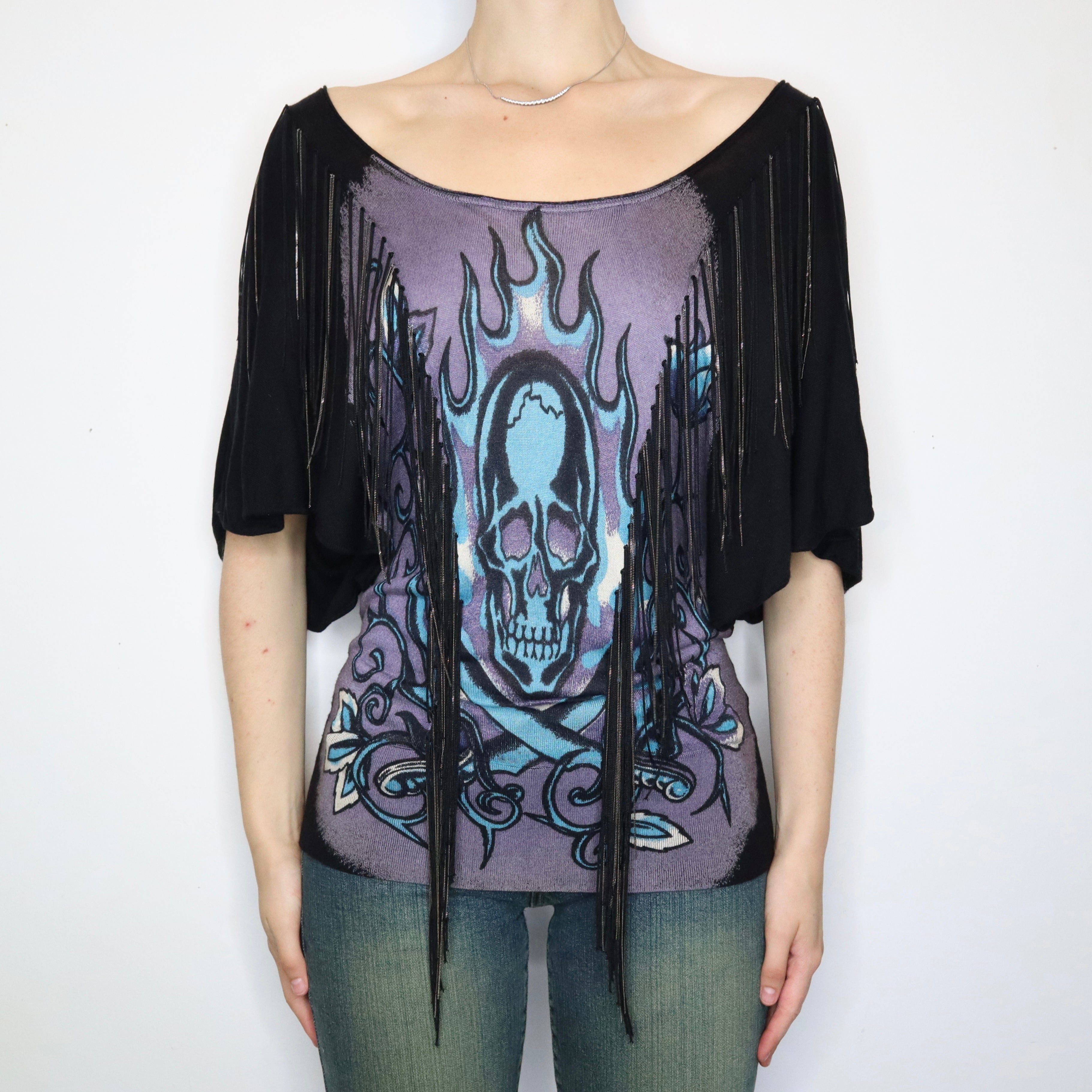 Ed Hardy Fringe Top (S-M)